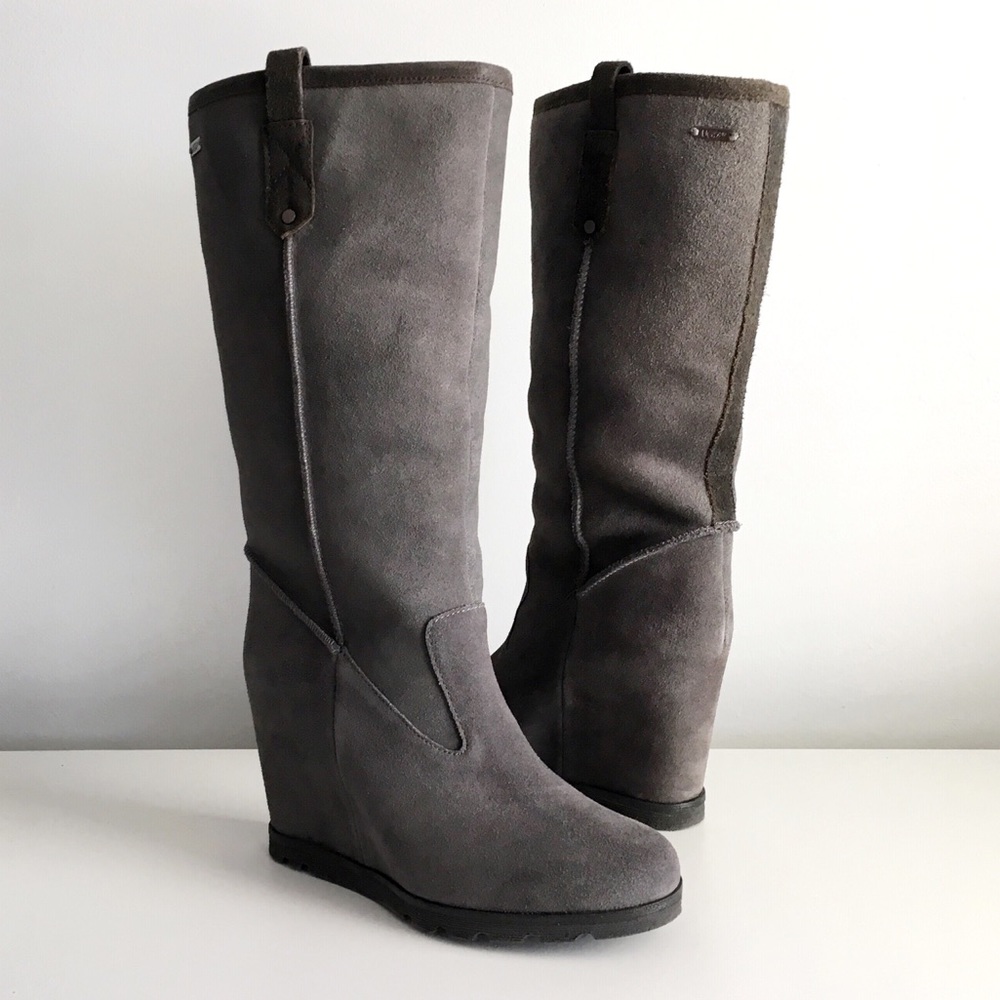 UGG | New 'Soleil' Suede Wedge Boots